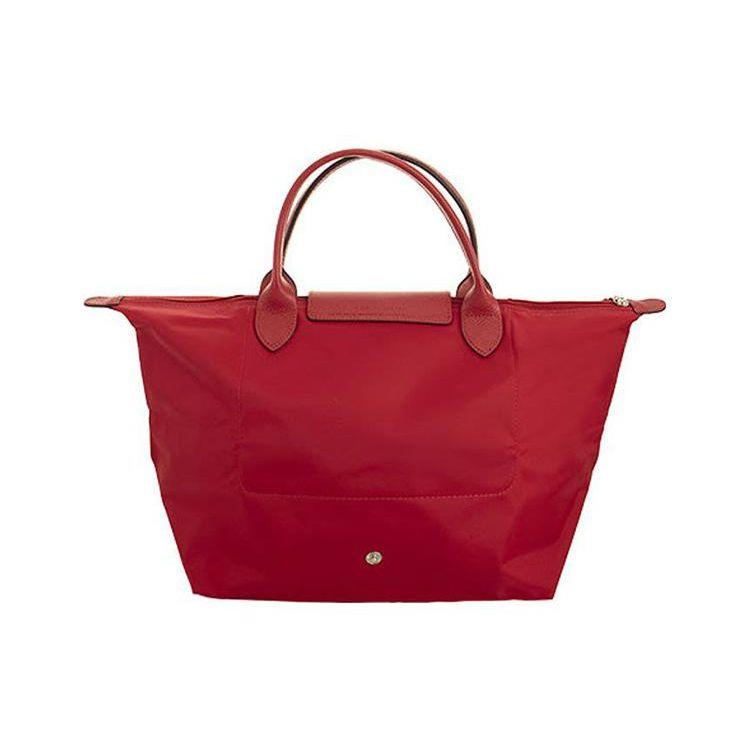 Longchamp Embroidered Logo Snap Zipper Closure Nylon Dumpling Tote Bag Women Tote Bags 1623619P47