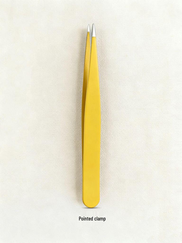 Universal Men's Eyebrow & Beard Tweezers Set with Razor & Leather Case
