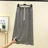 Back Slit High Waist Skirt for Women Summer Versatile Slimming A- Line Skirt Outer Wear Casual Pants Loose Drape Base Skirt