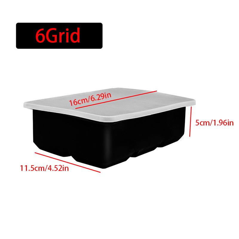 

4/6/8 сетка для изготовления кубиков льда, бытовая большая форма для льда, барная форма для изготовления льда, форма для ледяных шаров, форма для кубиков льда, лоток для льда, силиконовый с крышкой 6G