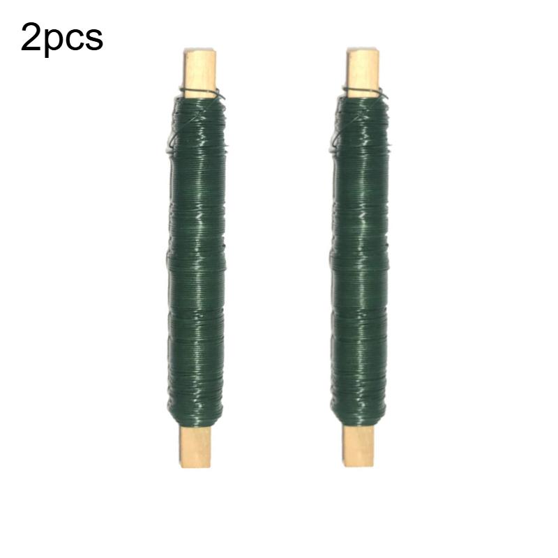 

2pcs Metal Tying Wire,Rust-Resistant Floral Wire for Wrapping Around Wooden Sticks,for Crafts,Plant Training,Floral Arrangements