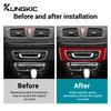 Real Soft Carbon Fiber Sticker For Renault Fluence Megane RS 2009 2010 2011 2012 2013 2014 2015 Car Central Control CD Trim