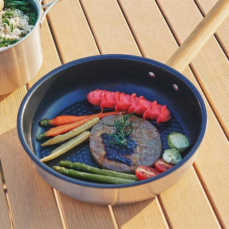 Portable 304 Stainless Steel Camping Cookware Set
