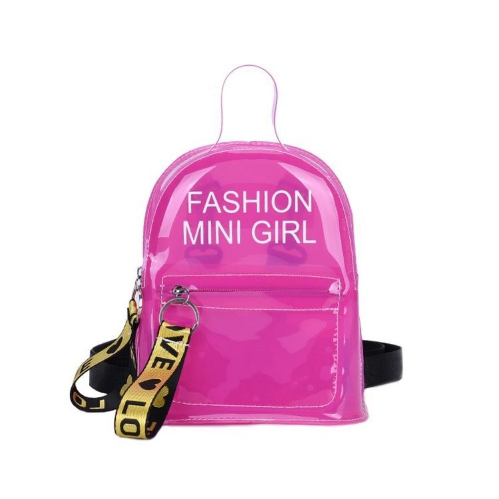 

Waterproof Water-Sprinkling Festival PVC Bag Clear Small Shoulder Bag School Use гарячі рожевого кольору
