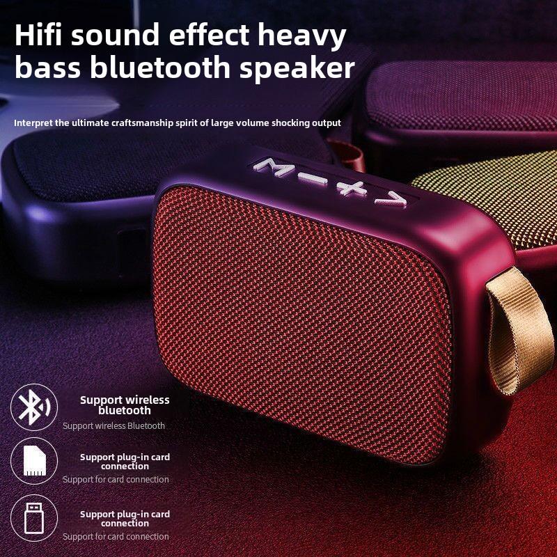 

Водонепроницаемый Bluetooth-динамик, портативный беспроводной мини-аудиоплеер с поддержкой TF-карты USB для домашних вечеринок, музыкальных развлечений на открытом воздухе IPX7 красный