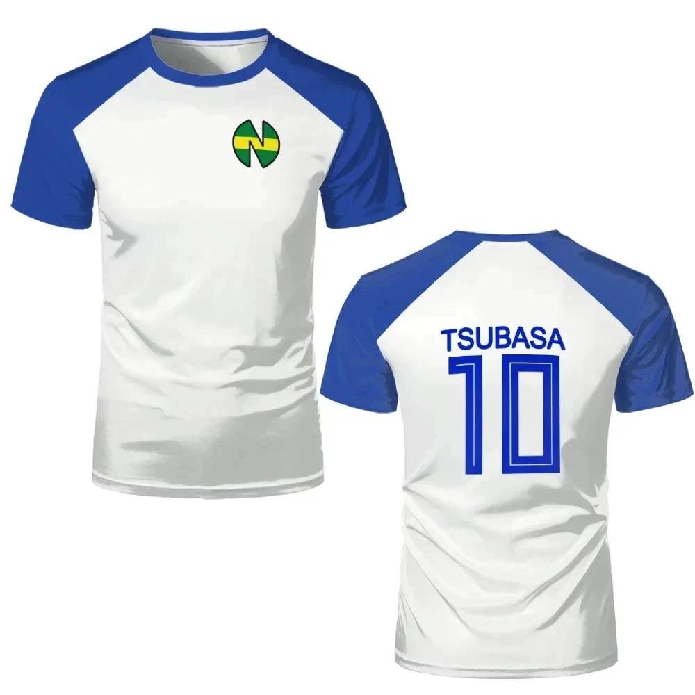 Hyuga Lenders Tsubasa Cartoon Animation Anime Football Soccer T-Shirt Nation Jersey Japan Print Sport Vintage Short Sleeve Uniform Cosplay Unisex