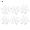 1 Set Christmas Snowflake Foam White Color Increase Atmosphere Xmas Tree Hanging Pendant Home Office Decor for Gift