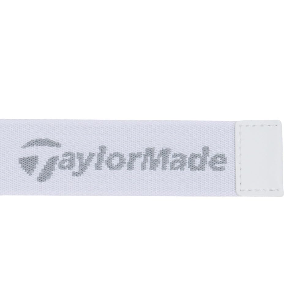 TaylorMade M TM Logo Tape Belt, White, Free Size, 24SS, TL348