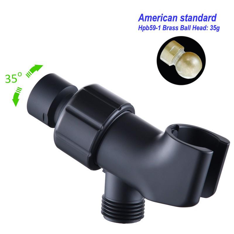 Punch-Free Adjustable Shower Head Wall Mount and Holder