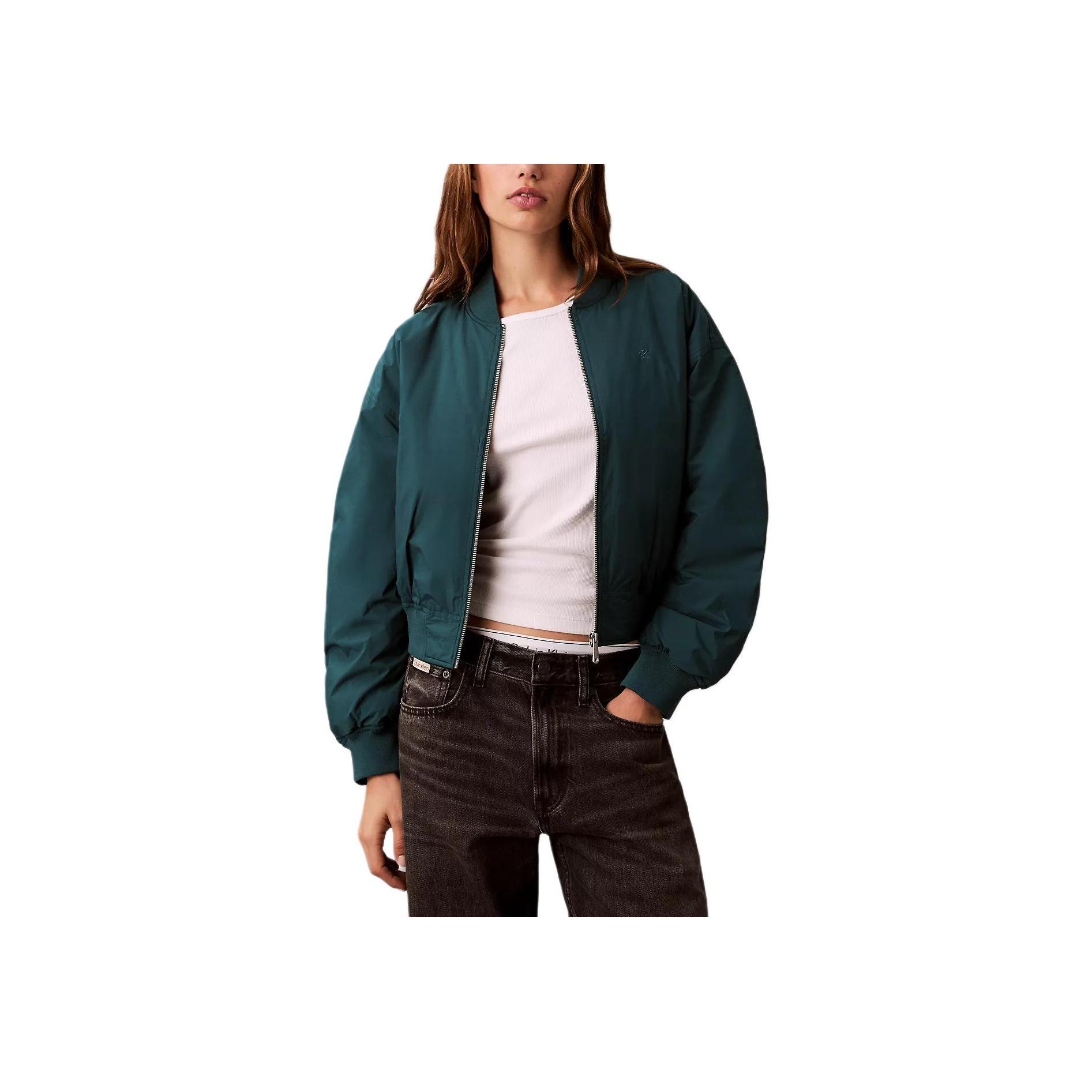 

Calvin Klein Solid Waterproof Casual Loose Long Sleeve Jacket Women jackets 47D585G-8ZX M