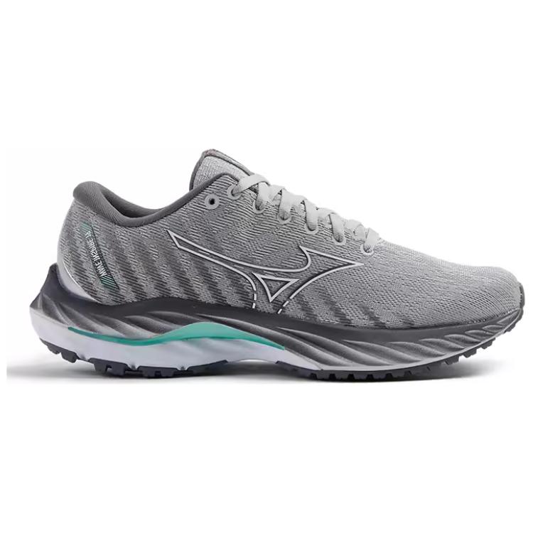 Mizuno Wave Inspire 19 Comfortable Versatile Non-Slip Durable Breathable Low-Top Casual Running Shoes Unisex Sneaker Gray Green J1GD234424
