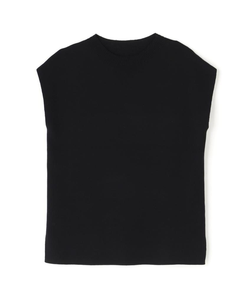 N Natural Beauty Mock Neck French Knit Size M Basic Women's Sweater, Black,