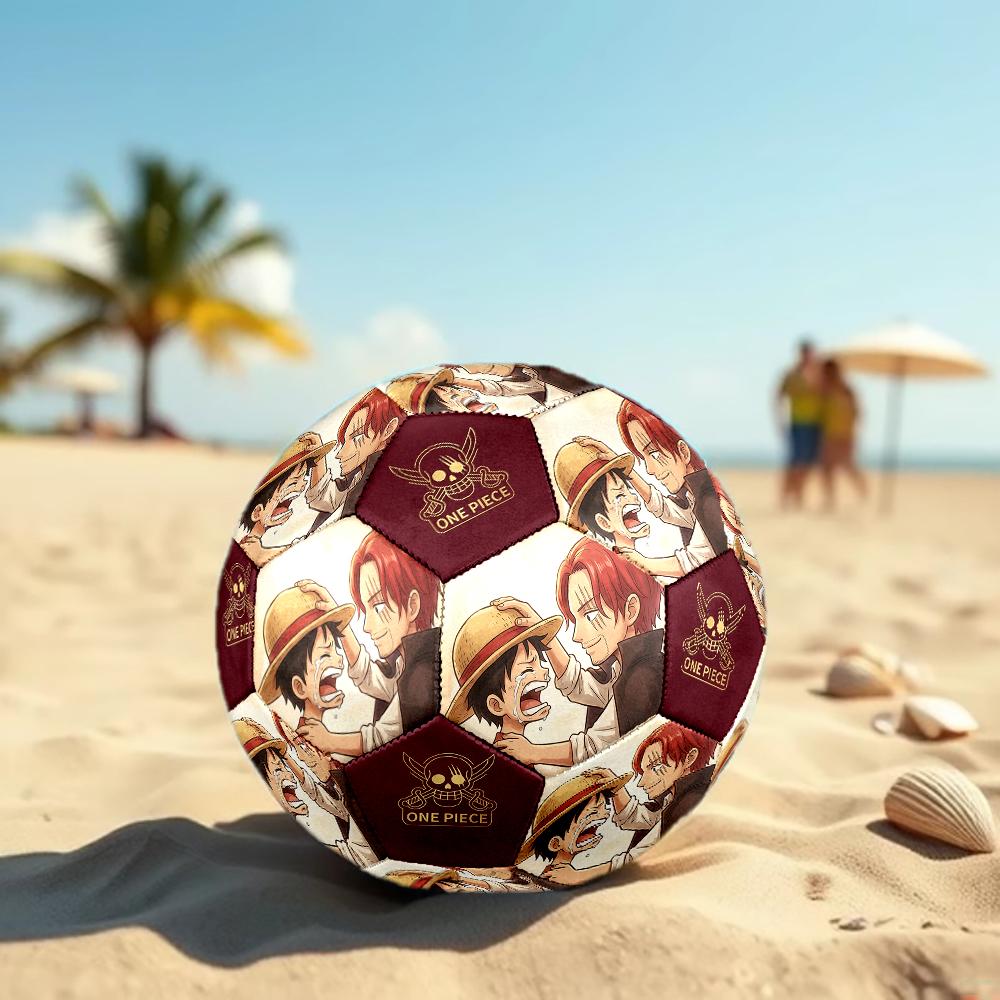 1pc One Piece Football Soccer Ball Size 5 Indoor Soccer Ball Fashion Colorful Backyard Game -Great For Sports Fans Gift HE18