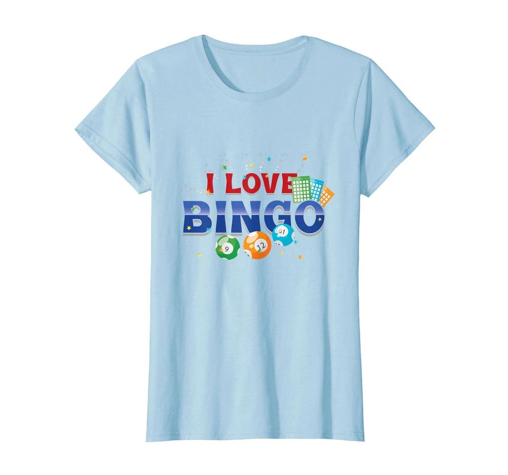 I Love Bingo Game Lucky Lottery Player Gambling Game T-Shirt_