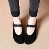 Autumn New Retro Fashion Versatile Light Mouth Word with Mary Jane Shoes Round Head Low Heel Single Shoes