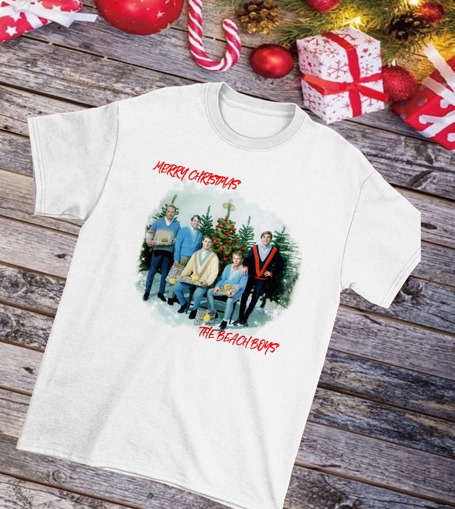Merry  Christmas The Beach Boys member band Unisex All size Gift Family D2042 Unisex T-Shirt XXL