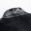 Primavera e Autunno Abbigliamento da Motociclista Uomo Marca di Moda Giacca in Pelle PU Giacca Sottile Cappotto alla Moda Ricamo