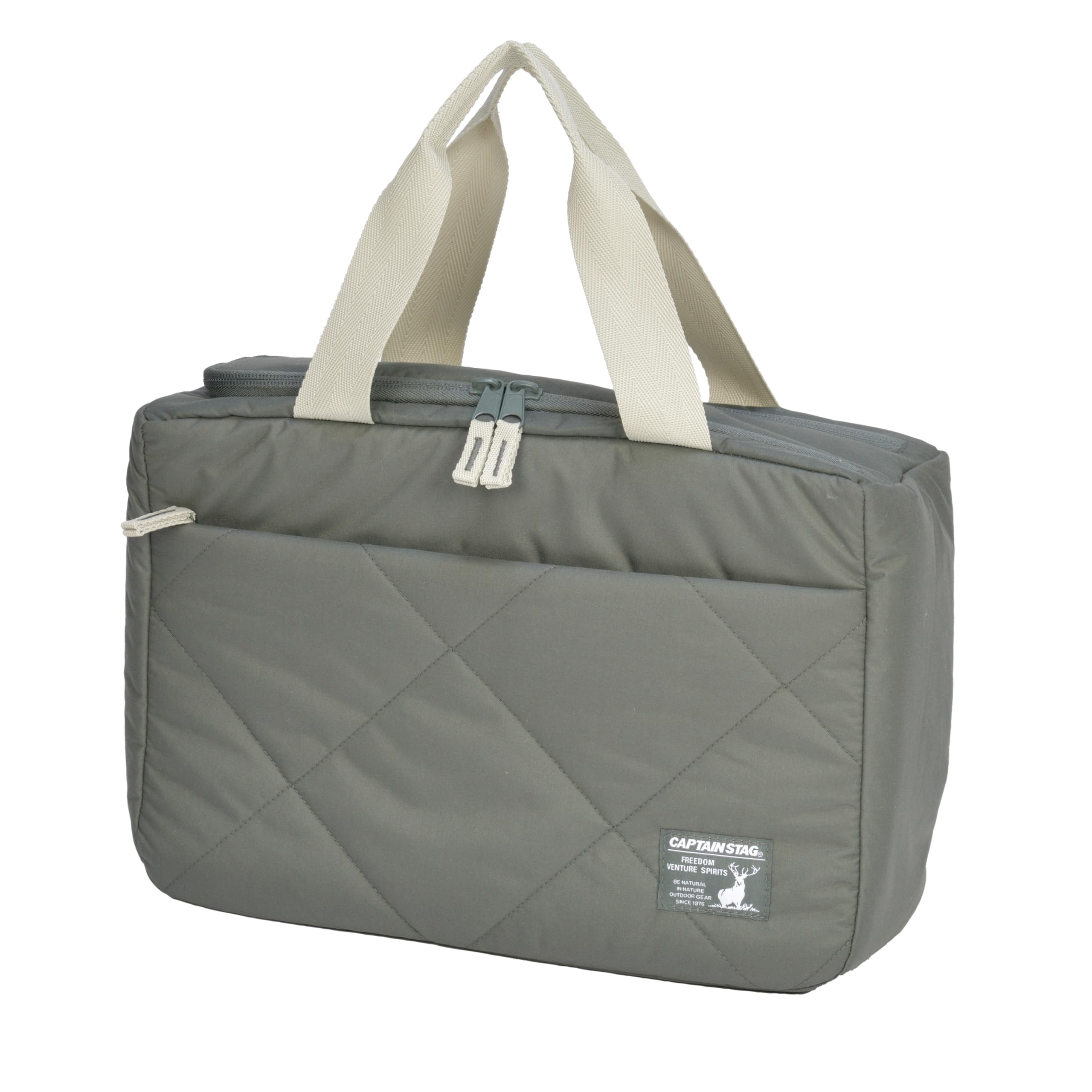

Captain Stag Cooler 8L Bag, Capacity, Gray-Green Quilted, UE-699