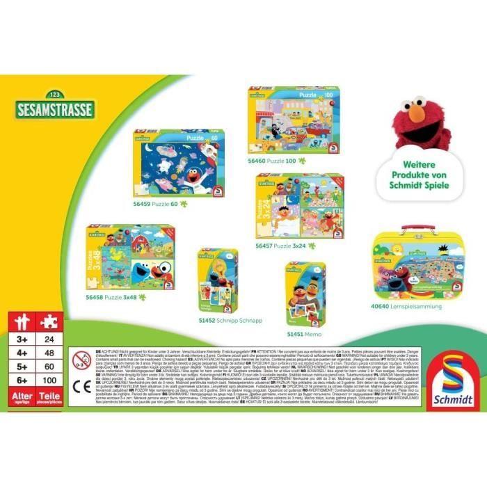 Puzzle - schmidt spiele - sesame street, qui, comment, quoi - 1000 pièces - qualité premium - 69,3x49,3 cm
