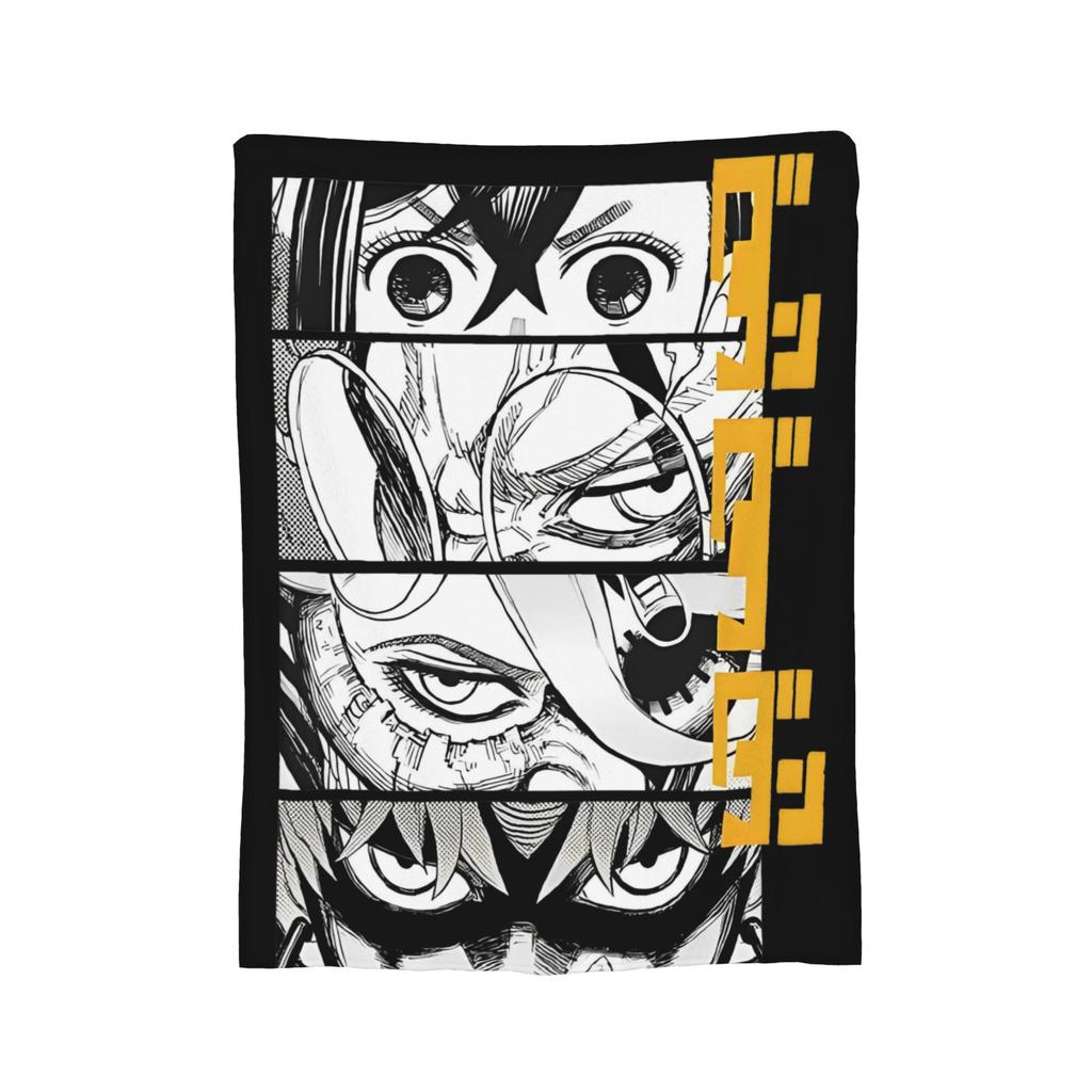 Turbo Granny Dandadan Anime Flannel Blankets  Creative Throw Blanket for Bed Sofa Couch 200x150cm Plush Thin Quilt,