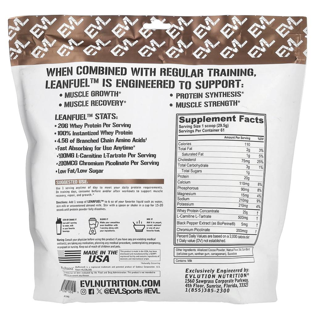 EVLution Nutrition, LeanFel™, Chocolate, 4 lb (1.81 kg)