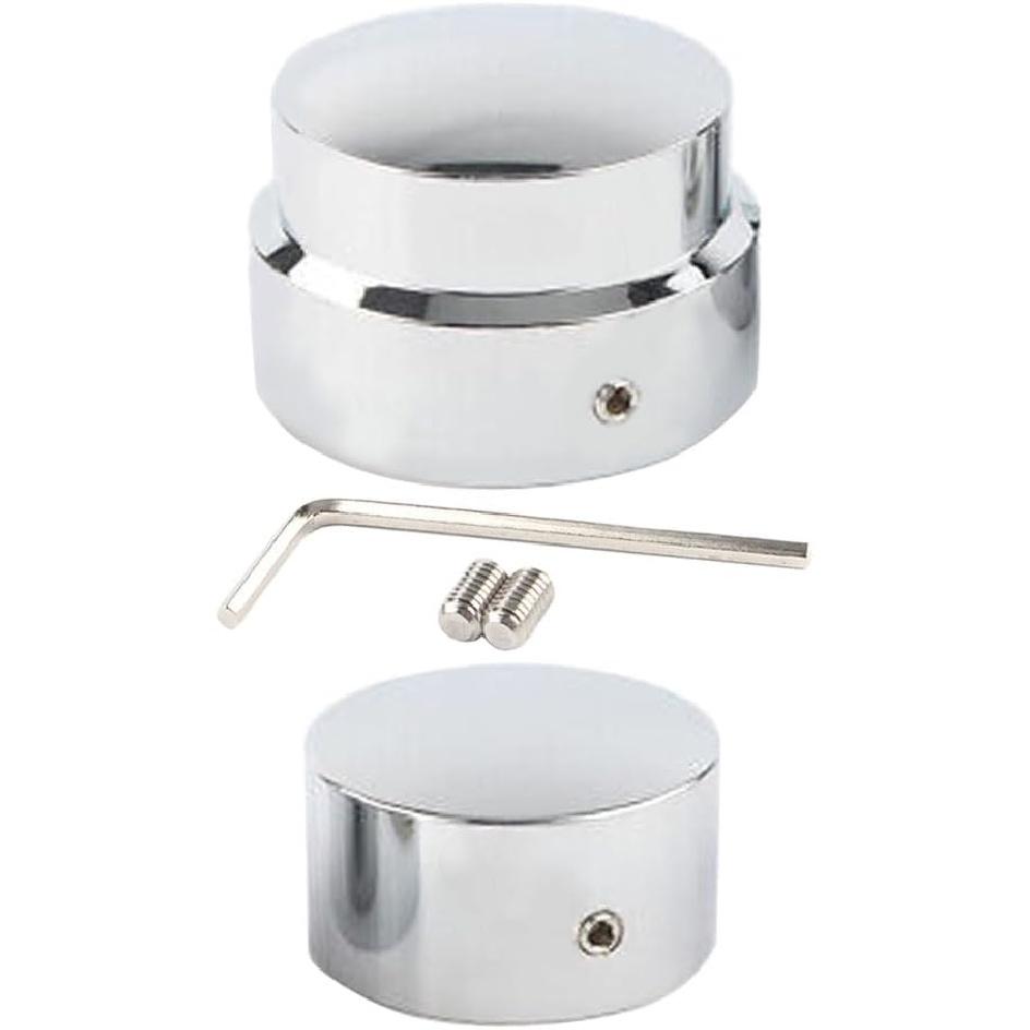 Rear Axle Cap Nut Covers, Motorcycle Rear Axle Cover Cap Nut Bolt Kit, Compatible with Harley Touring Electra Road Glide Softail - Black