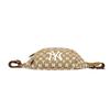 MLB Monogram Series NY Yankees Vintage Floral Print Letter Logo Fabric Crossbody Waist Bag Unisex bags Khaki 32BGCA111-50B