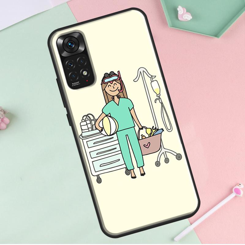 

Чехол для Redmi Note 12 Pro Plus с изображением медсестры, врача, стоматолога, для Redmi Note 10 8 9 11 Pro 12S 11S 10S 9S 9C 10C 12C Redmi 9