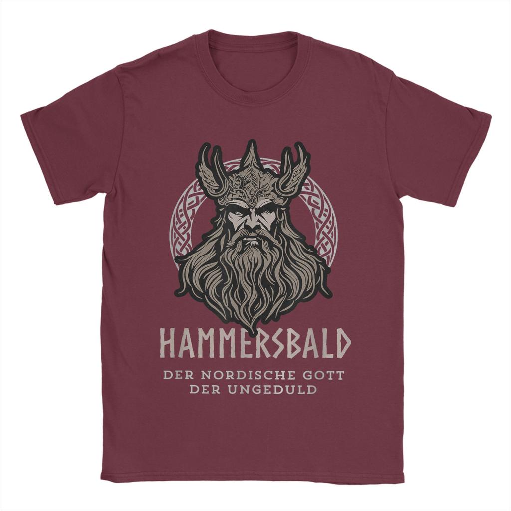 Hammersbald God of Impatience TShirt for Men  Vintage 100 Cotton Tee Shirt O Neck Short Sleeve T Shirt New Arrival Clothing