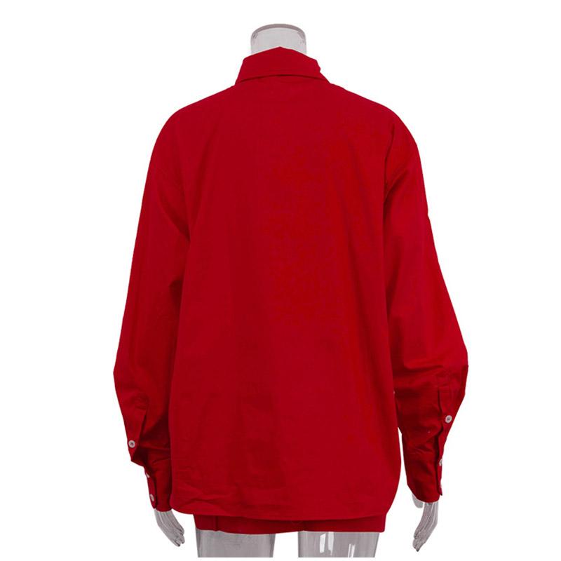 Women 2 Piece Set Elegant Laple Tie Oversize Full Sleeve Shirts High Waist Tie Bow Mini Skirt Lady Outfits 2025 Lady Streetwears