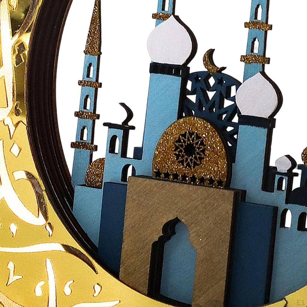 Eid Craft Night Light Decorative Lamp Handicraft Ramadan for Kid Gift