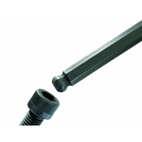 Made in USA, BONDHUS 5/64 inch Hex Ball Point Driver, Overall Length: 121mm, Shaft Length: 67mm, Grip Diameter: 11mm, Black Oxide Finish, BS5/64 No. 1