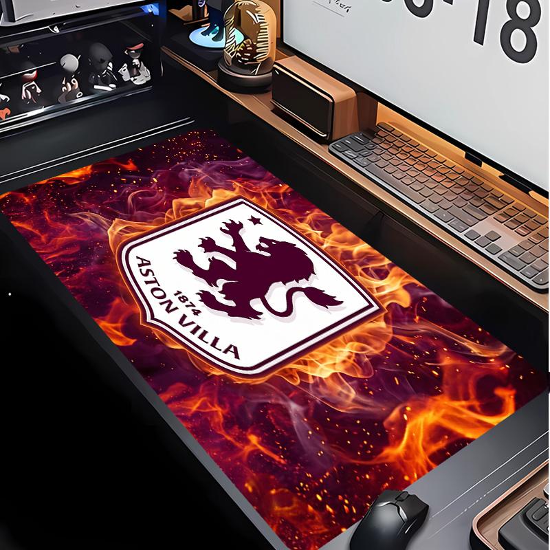 Tappetino per Mouse Stampa Calcio Aston Villa Non?Tappetino Antiscivolo in Gomma per Scrivania Impermeabile Mousepad da Gioco per Laptop Ufficio Desktop