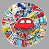 50-Pack Trendy Transportation Luggage Stickers for Laptop and Car Decoration