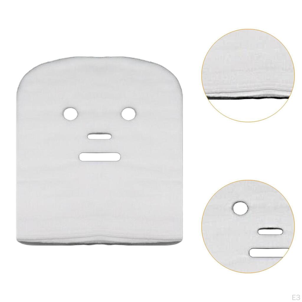 100 Pieces Gauze Face Mask Pads Paper Sheet Soft Breathable with Mesh Cotton Facial