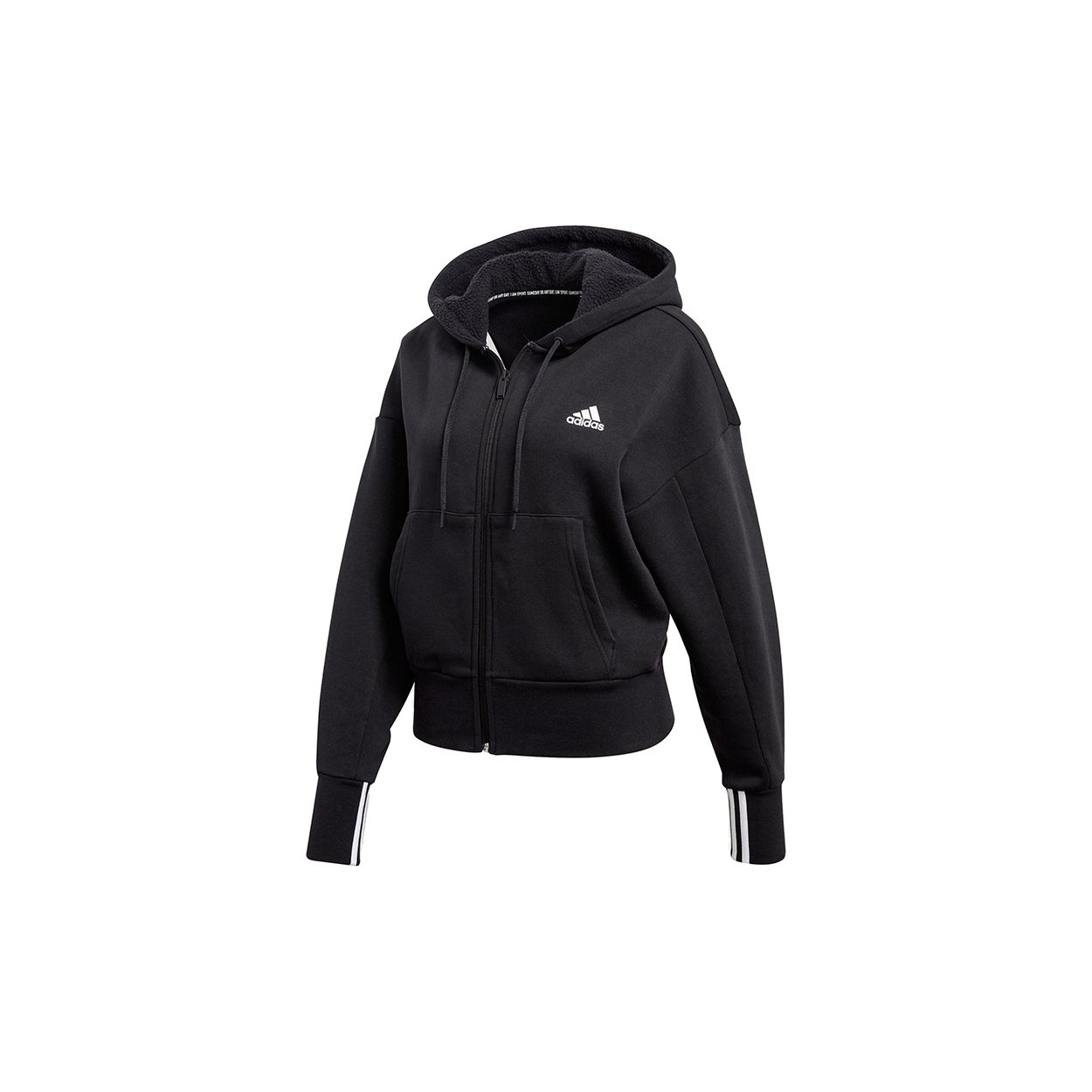 

Adidas Fleece Lined Warm Sports Hooded Jacket Women Jackets FR5120 XXL