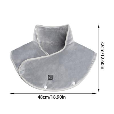 3 Zone Electric Heating Scarf For Neck Back Shoulder Portable Thermal Wrap Fast Charging