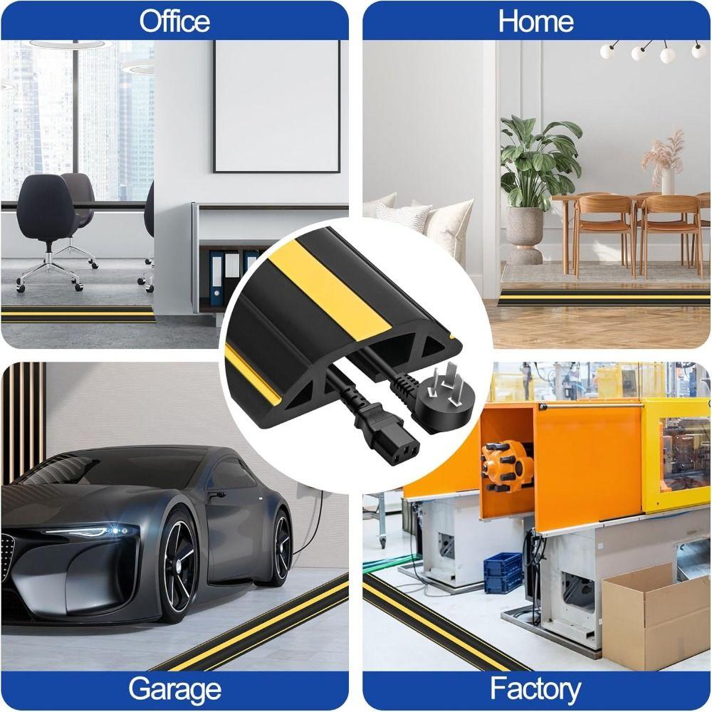 PVC Wire Hider 1m Power Cord Protector Professional Floor Cord Cover  Outdoor