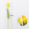 Fake Tulip Flowers Realistic Silk Tulip Decor Artificial Tulip Bouquet Vivid Faux Floral Arrangement For Weddings Outdoor