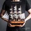 Smooth Sailing Boat Model: Desktop & Bookshelf Ornament for Home Decor