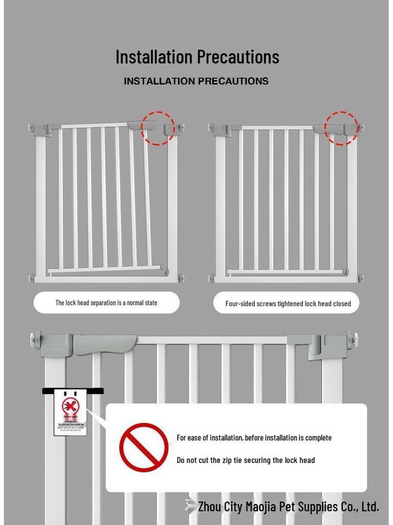 Indoor Pet Gate & Stairway Guard - No Drill Dog Fence & Playpen