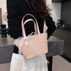 Korean Version of Large-capacity Casual Bucket Bag 2025 New Trendy Vegetable Basket Bag Fashionable One-shoulder Commuting Oblique Span Bag