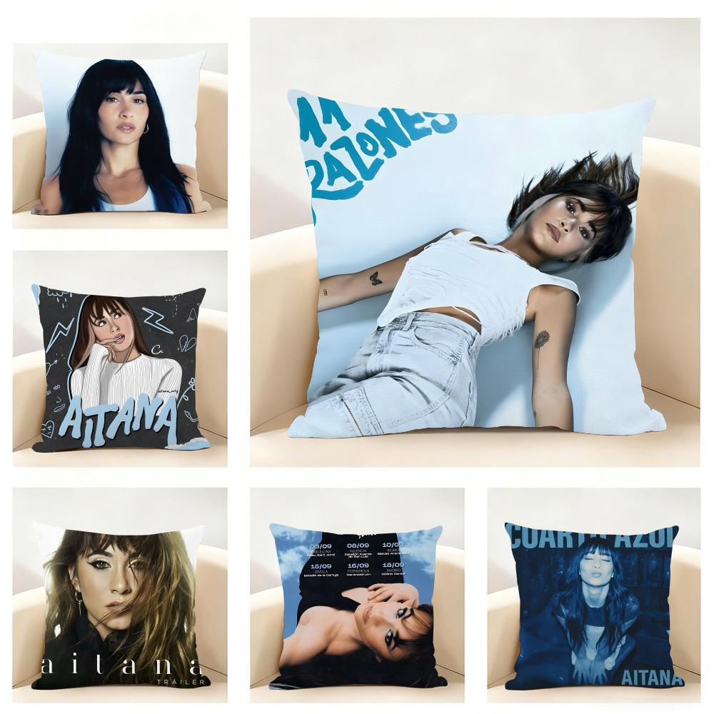 Popstar Sängerin AAitana OOcanaS Kissenbezug Leinen Kissenhülle Weich für Sofa Bett Wohnzimmer Dekoration