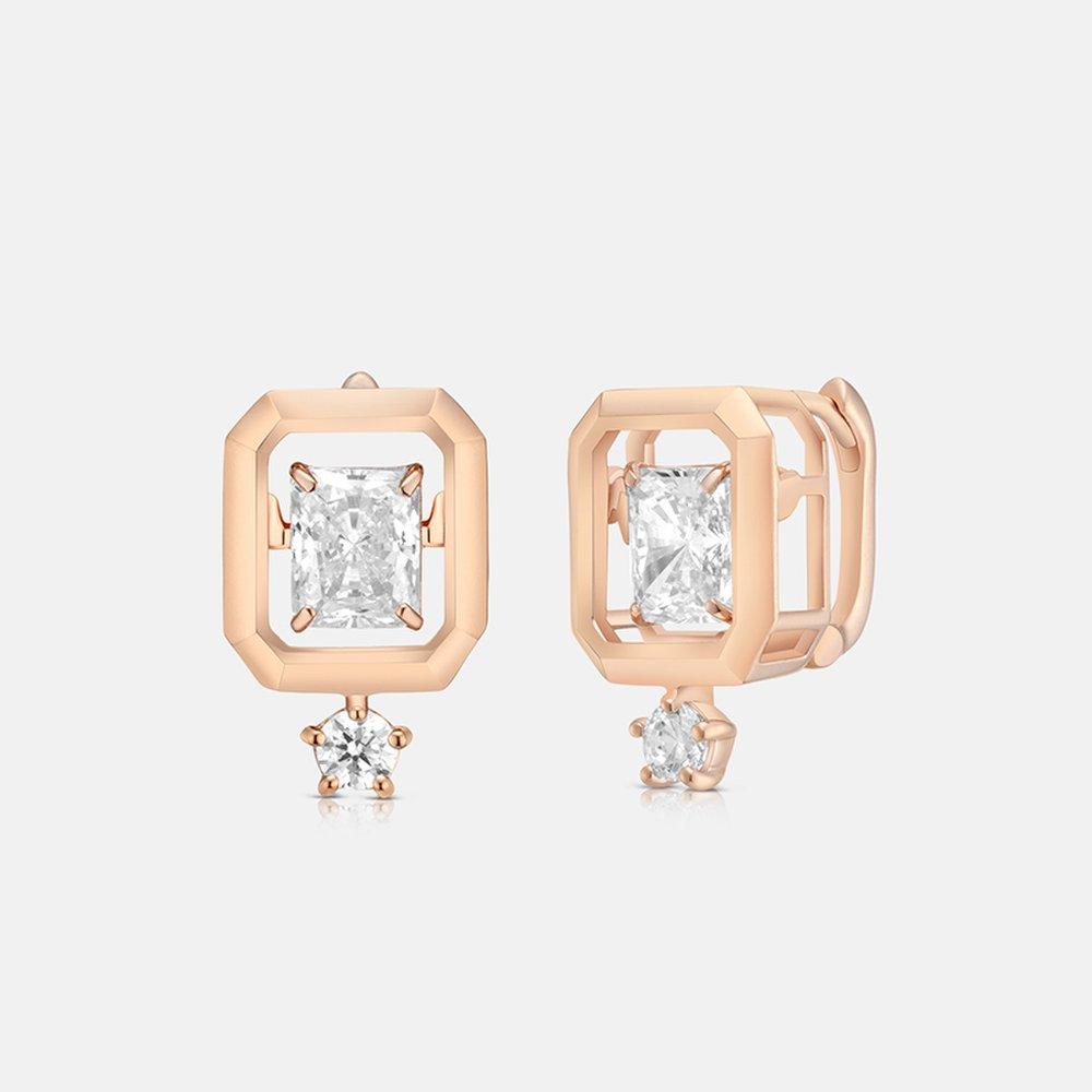 Brillio Silver Rose Earrings A223Se0025Rph .