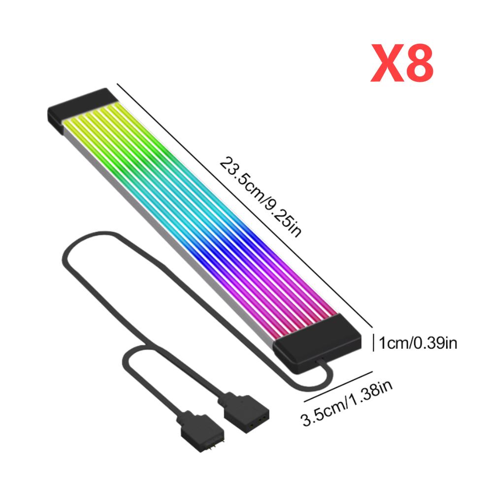 5V 3Pin RGB LED-Streifenleiste 8/24Pin Motherboard Strom-Verlängerungskabel ARGB-Motherboard-Kabel für Computer-Netzteil