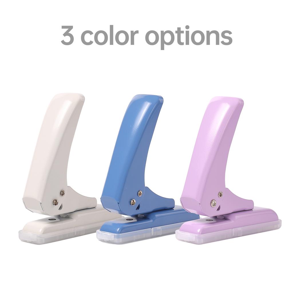 KWtriO Enhålsslagare Papperscirkelslagare Mini DIY-skärare Upp till 40 ark Stansning för A4 A5