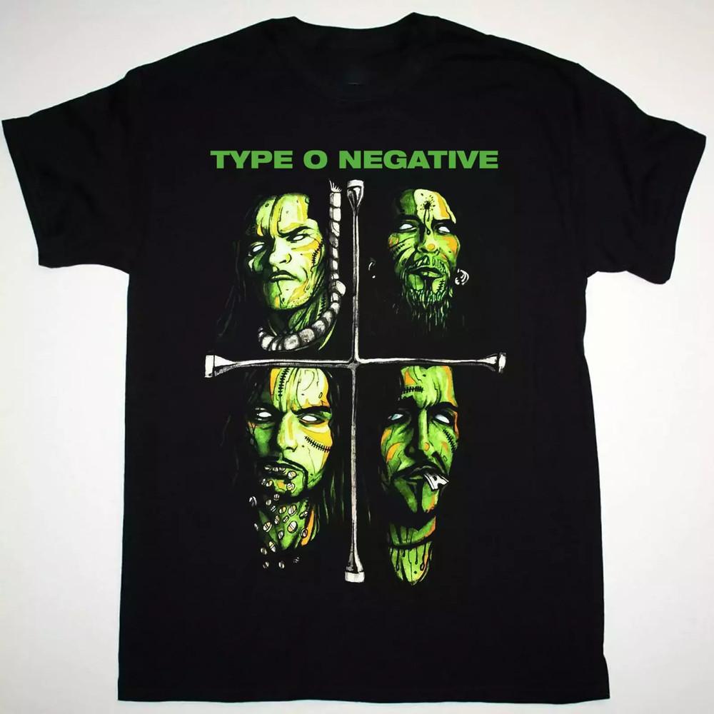 Черная футболка унисекс с изображением участников группы Type O Negative, полноразмерная S