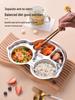 304 Stainless Steel Cartoon Divided Plate for Kids – Perfect for Kindergarten and School Canteens