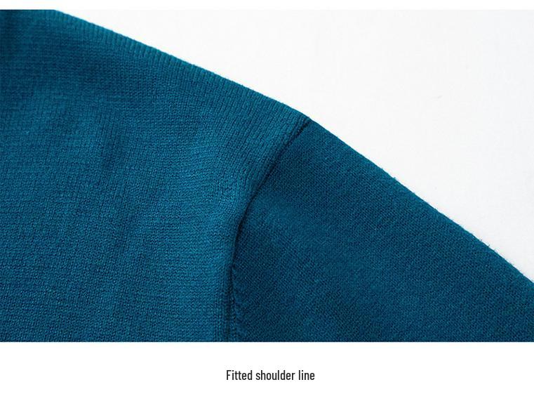 Men's Slim Fit Round Neck Knitted Sweater - Multicolor, Autumn/Winter Collection