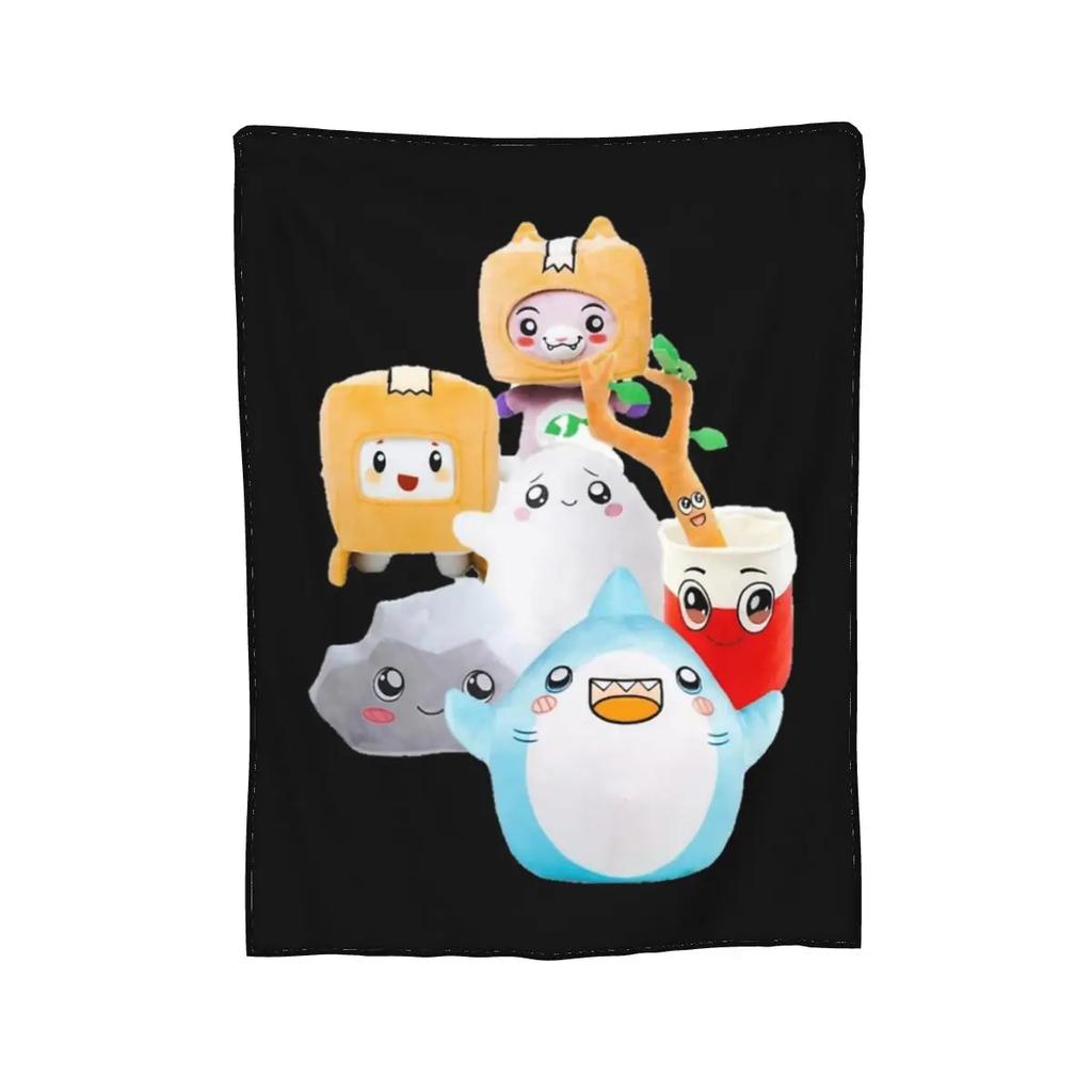 Rocky Lankybox Lanky Box Blankets Soft Warm Flannel Throw Blanket Cover for Bed Living Room Picnic Travel Home Sofa